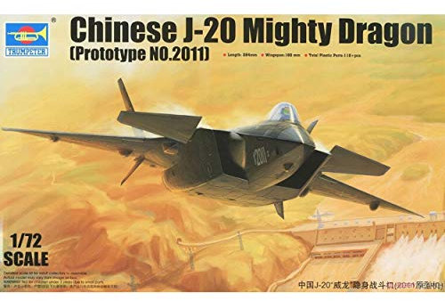 Trumpeter 001665 1/72 J-20 Migthy Dragon, Prototype 2011, Spiel, Verschieden