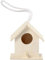 Creativ 1-Piece Wooden Mini Square Bird House Poplar