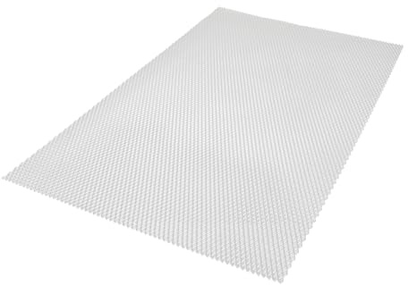 Aluminium Fairing Mesh Motorcycle Car Intake Styling Decal Mesh (33.5 x 20 cm) Silver