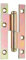 Alberts 849702 Cerniera sfilabile | DX e SX |, Acciaio, zincato con procedimento Sendzimir