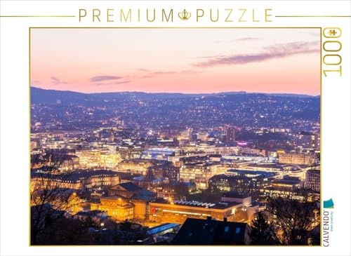 CALVENDO Puzzle Innenstadt mit Staatstheater und Schloßplatz | 1000 Teile Lege-Größe 64 x 48 cm Foto-Puzzle für glückliche Stunden