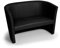 moebel-eins Charly Duo Cocktailsessel Polstersessel Sessel Polsterstuhl Stuhl in schwarz, schwarz