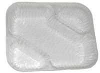 25 X Nacho Trays with 2 dips compartments Disposable