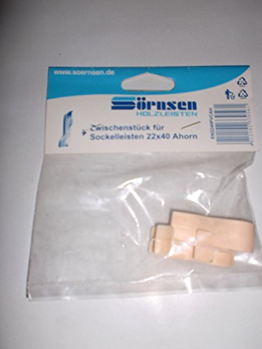 Sörnsen Zwischenstücke für Sockelleisten 22 x 40 Ahorn 2er-Pack