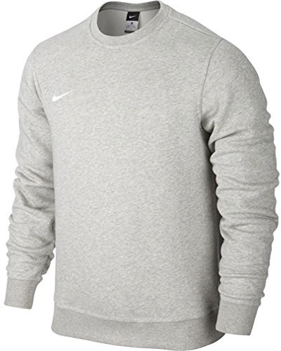 Nike Herren Sweatshirt Team Club Crew, Grau(Grey Heather/football White), XL