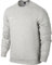 Nike Herren Sweatshirt Team Club Crew, Grau(Grey Heather/football White), XL