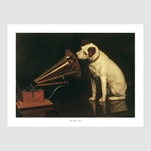 Kunstdruck BARRAUD, FRANCIS - His Master's Voice 80 x 60 cm, viele Rahmenfarben zur Auswahl, hier ohne Rahmen