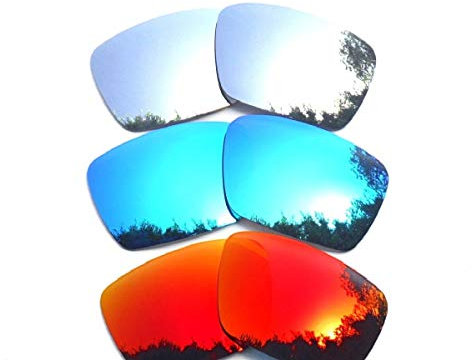 Galaxie Verres de Rechange pour Oakley Fuel Cell Red&blue&titanium Couleur Polarisé 3 Paires - Red&blue&titanium, Standard