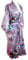 Kimono Peacock 16 Couleurs Vinaigrette Lingerie Robe de Robe vêtements de Nuit Robe de Demoiselle d'honneur Nuit de Poule (Lilas (Lilac)), taille unique