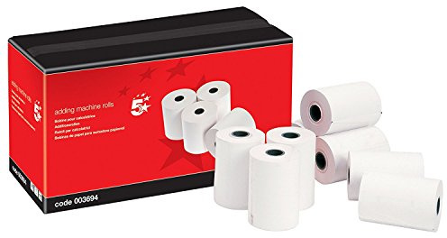 5 Star 295640 Lot de 20 rouleaux de papier pour calculatrice 57 x 26,7 m