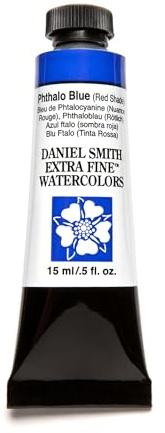 Daniel Smith, Phthalo Blue Red Shade Extra Fine Watercolor 15ml Paint Tube, 5 Fl Oz (284600119)