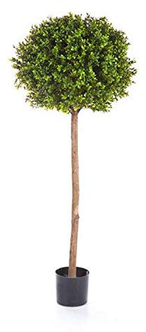 artplants.de Künstlicher Buchsbaum Tom, 1730 Blätter, 140cm, Ø 50cm - Künstliche Buchskugel - künstlicher Baum