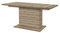 FORTE Calpe Esstisch mit Synchronauszug und einer innenliegenden Einlage, Holzwerkstoff, Eiche Antik Dekor, 160 x 90 x 76.59 cm