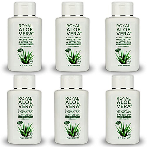 Royal Aloe Vera Premium Pflege Gel After Sun/Aftershave mit 92% Bio Aloe Vera und Schisandra (6)