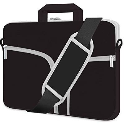 HESTECH 15.6 Laptop Shoulder Bag Case Sleeve Business Messenger Briefcase Carrying Handbag for Women Men Compatible with 14-15.4-15.6 Dell HP Samsung Asus Acer Aspire 5 Computer