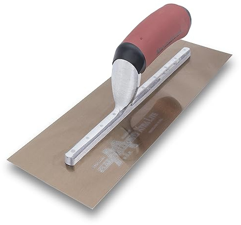 MARSHALLTOWN Golden Stainless Steel Finishing Trowel, 12.1 x 35.6 cm, Made in USA, MXS64GSD