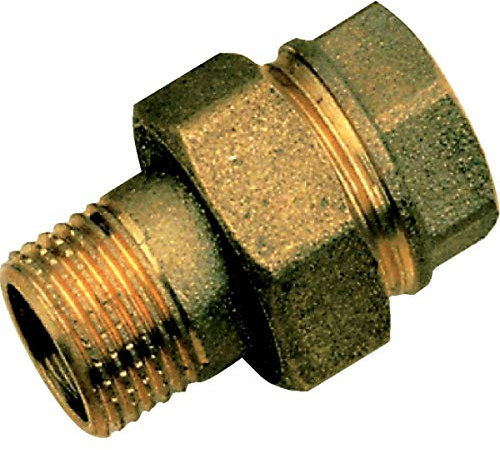 raccord union 3 pièces droit - mâle / femelle - 20 x 27 - a visser - sachet de 2