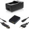 Akku + Ladegerät Kompatibel mit Panasonic Lumix DMC-TZ36, DMC-TZ31, DMC-TZ25, DMC-TZ22, DMC-TZ10, DMC-TZ8, DMC-TZ7, DMC-TZ6, DMC-ZX1, DMC-ZX3 - 850mAh Li-ion