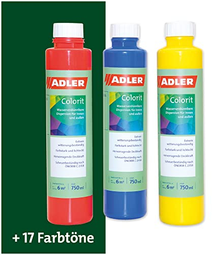 ADLER AVIVA Colorit-AF 501 Grün 750 ml Volltonfarbe Abtönfarbe Wandfarbe