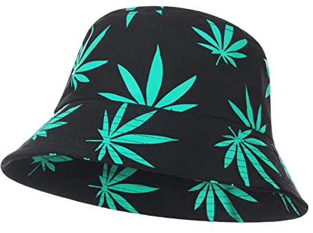 EOZY Unisex Sonnenhut Bucket Hat Fischerhut Damen Herren Sommer Strandhut Dunkelgrün
