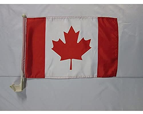 AZ FLAG - Autofahne Kanada - 45x30 cm - Kanadische Autoflagge 30 x 45 Cm - Auto Flaggen