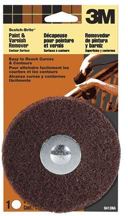 3M 9413NA Scotch-Brite™ Paint & Varnish Remover Disc Contour Surface