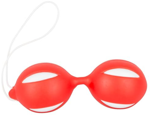 ORION Liebeskugeln - stimulierende Love-Balls für Frauen, mit schwingenden Rotations-Kugeln, für effektives Beckenboden-Training, rot