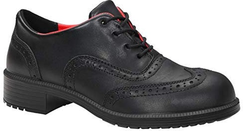 ELTEN Sicherheitsschuhe OFFICER Lady ESD S2, Damen, Business, leicht, schwarz, Stahlkappe - Größe 39