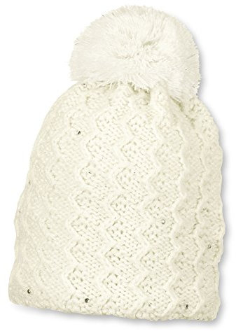 Sterntaler Mädchen Strickmütze Mütze, Beige (Ecru 903), 49
