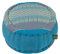 Kapok Dreams Zafu Meditationskissen, rund, 100% Kapok, Blau