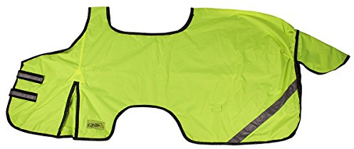 QHP Reflektions-Ausreitdecke (135cm) für Pferd - Klassisch, Einfarbig, Baumwolle, Polyester