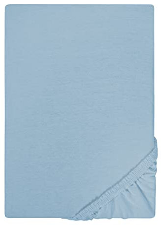 biberna Jersey-Spannbetttuch 0077155 taubenblau 1x 180x200 cm - 200x200 cm