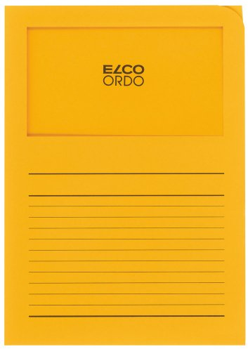 Elco 29489.42 Ordo Organisationsmappe Classico, 220 x 310 mm, 120 g, goldgelb