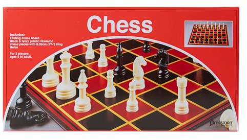 Pressman Schach - mit Klappbrett und Schachfiguren in voller Größe