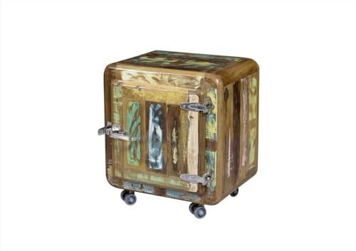 MASSIVMOEBEL24.DE | Holz Eisen Altholz Massivmöbel Rollcontainer Industrial-Stil Massivholz Möbel lackiert Freezy #05