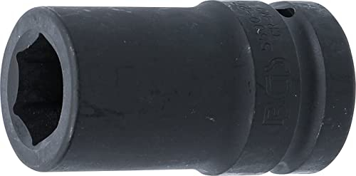 BGS 5500-27 | Llaves de vaso impacto hexagonal, largo | entrada 25 mm (1) | 27 mm