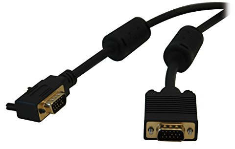 Tripp Lite VGA Coax Right Angle Monitor Cable High Resolution cable with RGB coax (HD15 M/M) 25-ft.(P502-025-RA)