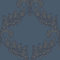 Ornament 5972 Designer Vliestapete Neo Barock Gold auf edlem Blau