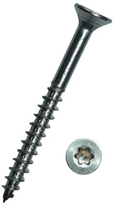 Dresselhaus JD-79 Spanplattenschrauben / Edelstahl A2 / 5 x 40 / 100 Stück