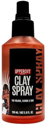 Uppercut Deluxe Clay Spray Volumising Hair Spray 150ml | Volumising Clay Spray that Adds Texture and Thickness. Light Hold for Natural Looking Styles. Easy to Apply and Restyle.