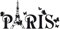 GRAZDesign Wandtattoo Paris Eiffelturm Schmetterling, Wohnzimmer, Jugendzimmer Mädchen Aufkleber,Kinderzimmer Wandaufkleber selbstklebend, Klebefolie Welt, 120x57cm, 091 gold - 106x50cm / 053 hellblau