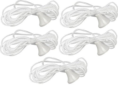 SparesPlanet Bathroom Ceiling Light Pull Cords 5 pack - Quality Replacement Cord Pull for Ceiling Switch - Durable Bathroom Light Pull Cord & Bathroom Pull Cord Handle | UK Company