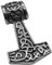 Soul-Cats Thors Hammer Ketten-Anhänger aus Edelstahl