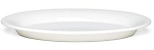 Kähler Ovaler Teller 28x18.5 cm Ursula Mix & Match Handarbeit, weiss