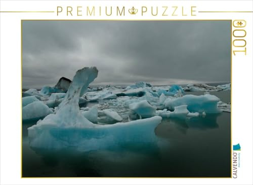CALVENDO Puzzle Gletscherlagune von Jökulsarlon, Island | 1000 Teile Lege-Größe 64 x 48 cm Foto-Puzzle für glückliche Stunden