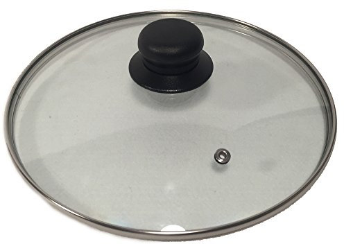 Looping-Lu Topfdeckel Glasdeckel mit Edelstahlrand Sichtdeckel mit Pfeife bruchfest Durchmesser 14 cm bis 32 cm (22 cm)