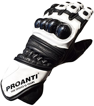 PROANTI Motorradhandschuhe Race Leder Motorrad Herren Damen Handschuhe