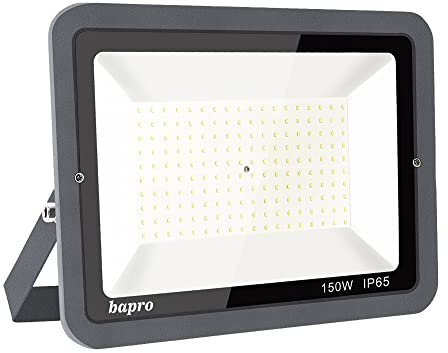 150W LED Foco Exterior Alto Brillo Proyector Led Impermeable IP65 Blanco Cálido 3000K Floodlight Led Foco Exterior Iluminación para Patio, Camino, Jardín, Almacén