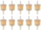 POFET 10pcs Universal Plastic Inline Gas/Fuel Filter 6MM-7MM 1/4 Small Engine Tool for 50cc 90cc 110cc 125cc 150cc Motorcycle Dirtbike ATV Moped Scooter