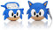 YIGEYI Silikon Hülle Kompatibel mit Airpods 1 & 2 Funny Cute 3D Cartoon Case Cover[Spiel-Cartoon-Animationsserie] (Sonic)